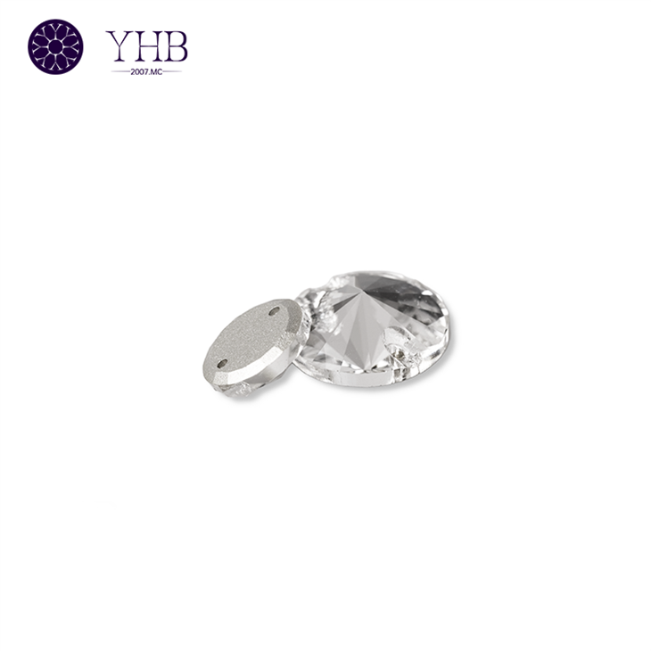 Factory Direct Sell Popular Oval Shape Sew On Rhinestones